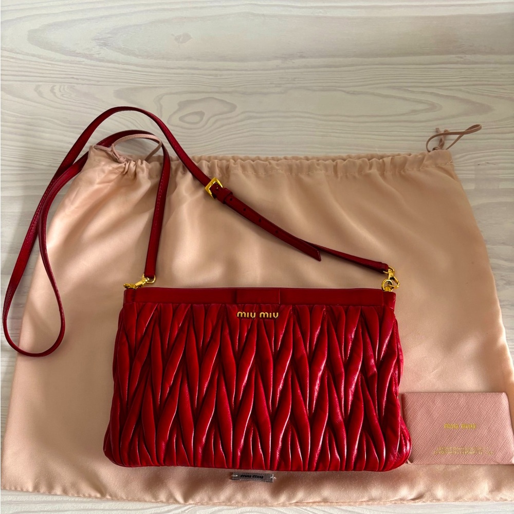 Miu Miu Matalasse Leather Bag